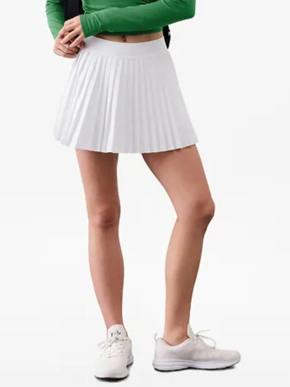 NWT Athleta Match Point Pleated Skort in Bright White